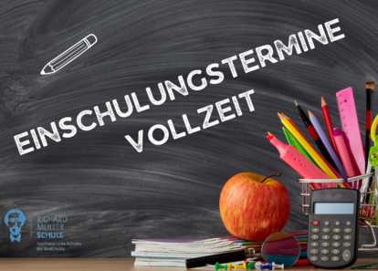 Bild mit Schriftzug Einschulungstermin